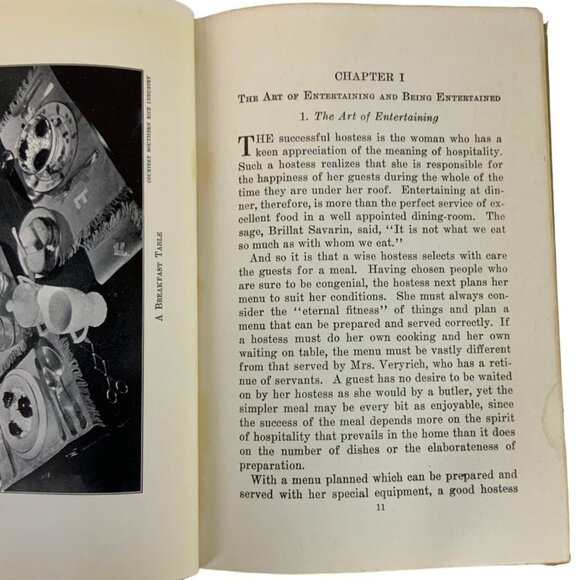 Meal Planning & Table Service N Beth Bailey 1936 Hardcover Revised Edition - Picture 9 of 16